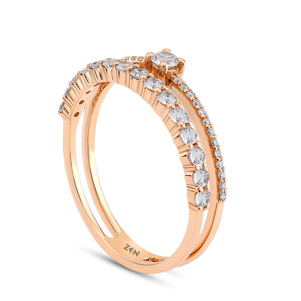 0.45 ct. Duett Diamantring