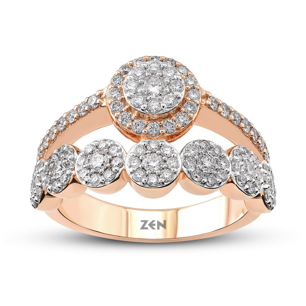 0.93 ct. Duett Diamantring