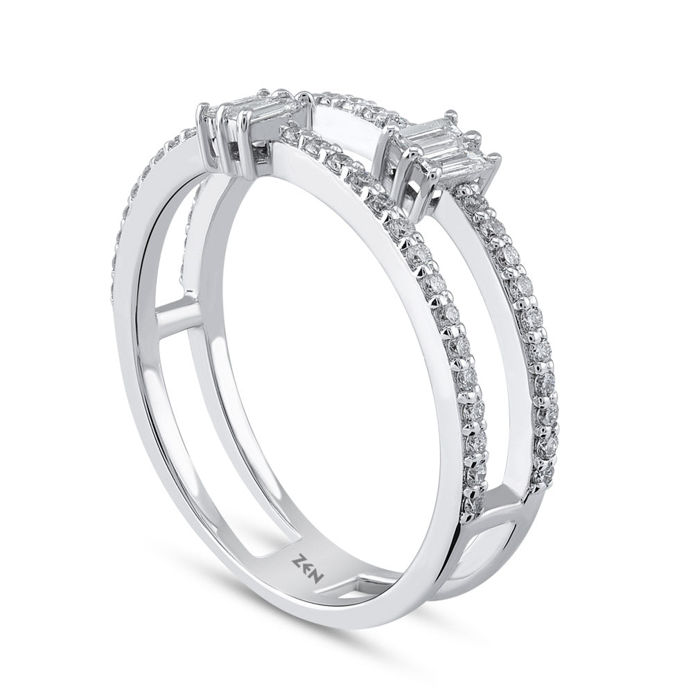 0.35 ct. Duett Diamantring