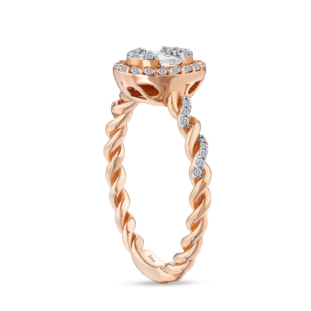 0.34 ct. Baguette Diamond Ring