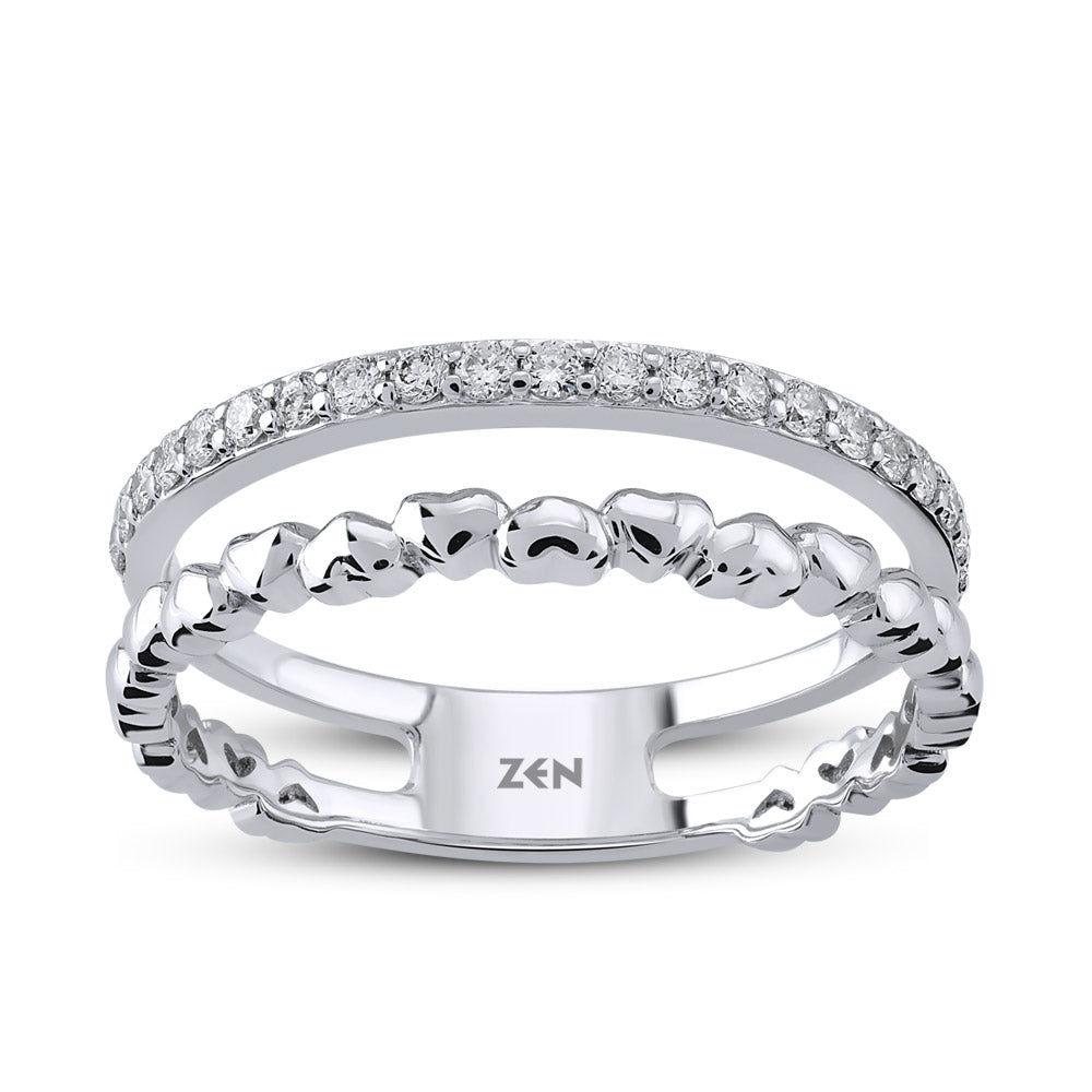 0.21 ct. Duett Diamantring