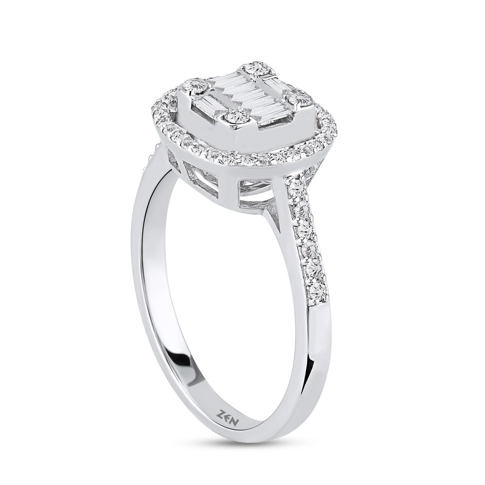 0.44 ct. Baguette Diamond Ring