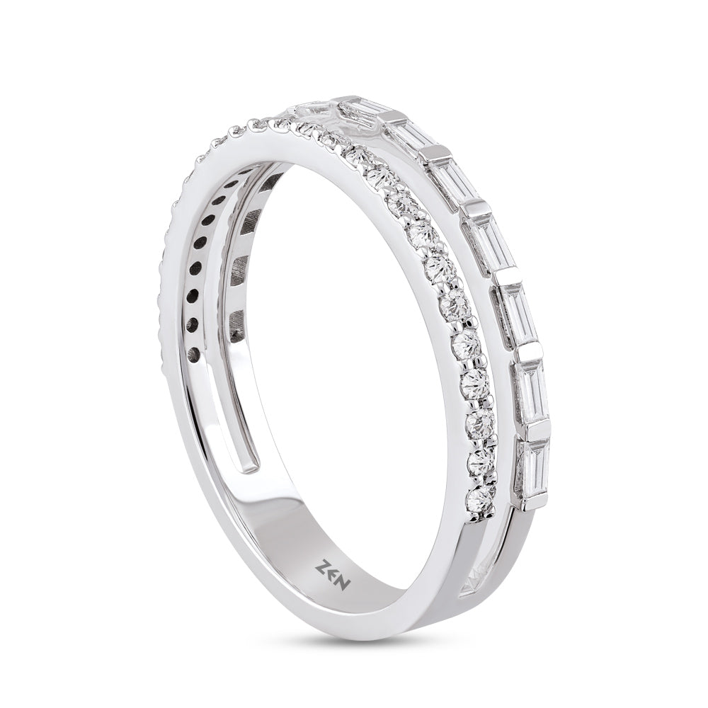 0.45 ct. Duett Baguette Ring