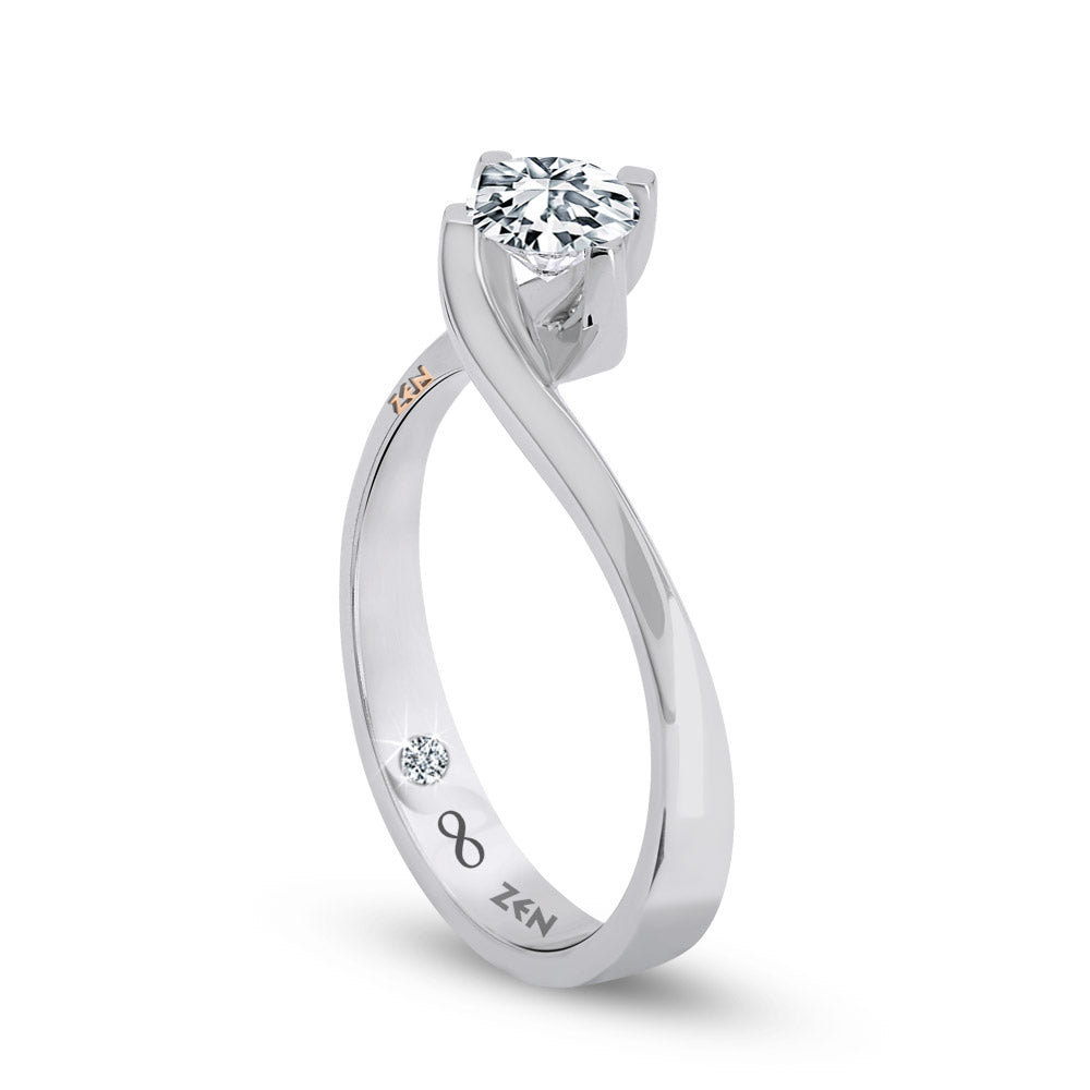 0.16 ct. Solitär Diamant Verlobungsring