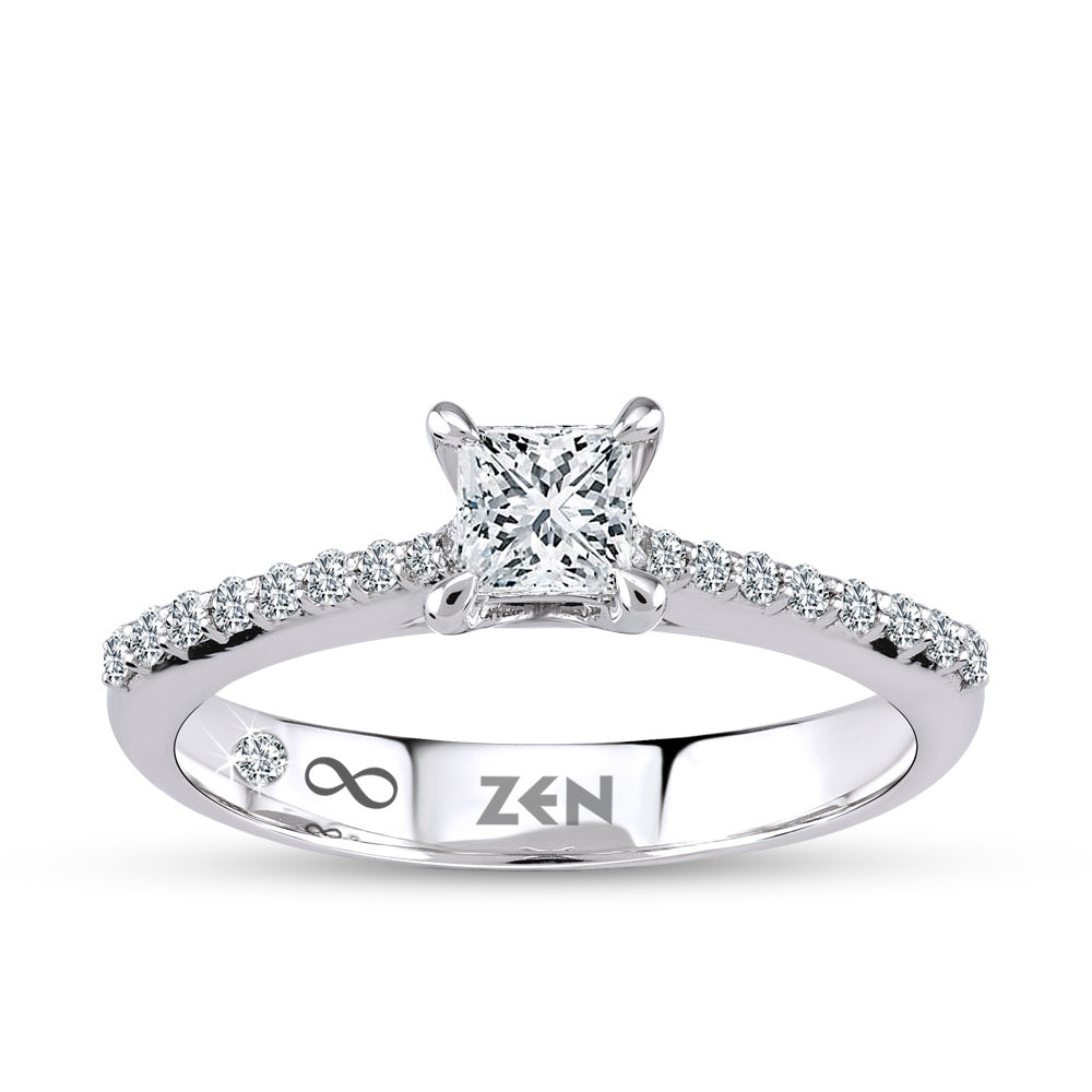 0.32 ct. Seitenstein Diamant Verlobungsring