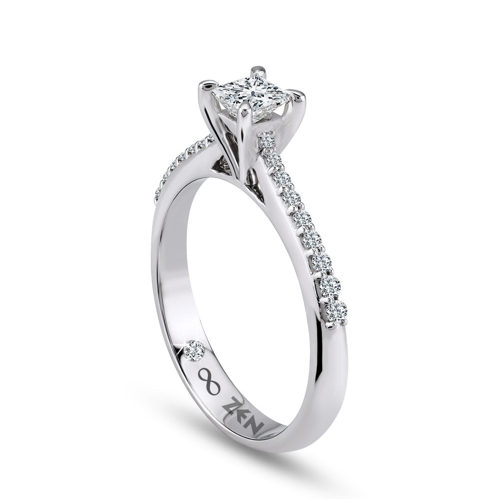 0.32 ct. Seitenstein Diamant Verlobungsring