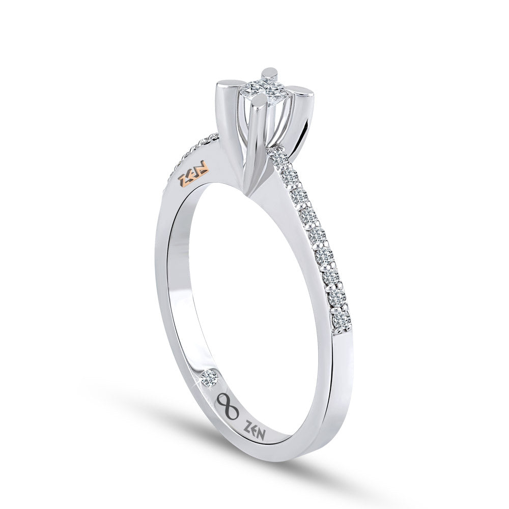 Seitenstein Diamant Verlobungsring