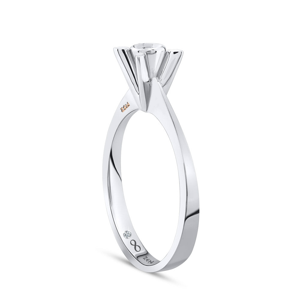 0.07 ct. Solitär Diamant Verlobungsring