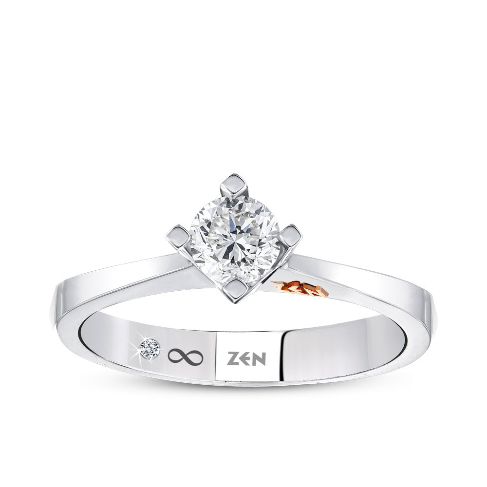 0.41 ct. Solitär Diamant Verlobungsring