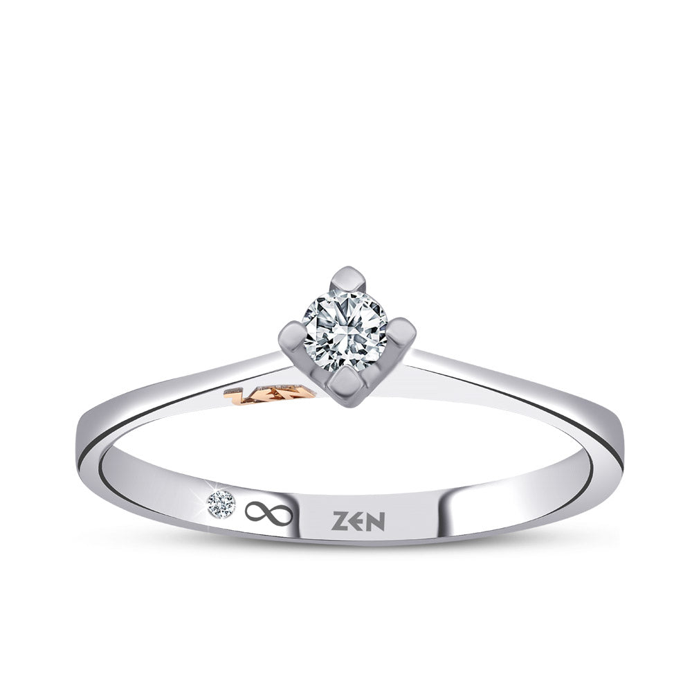 0.11 ct. Solitär Diamant Verlobungsring