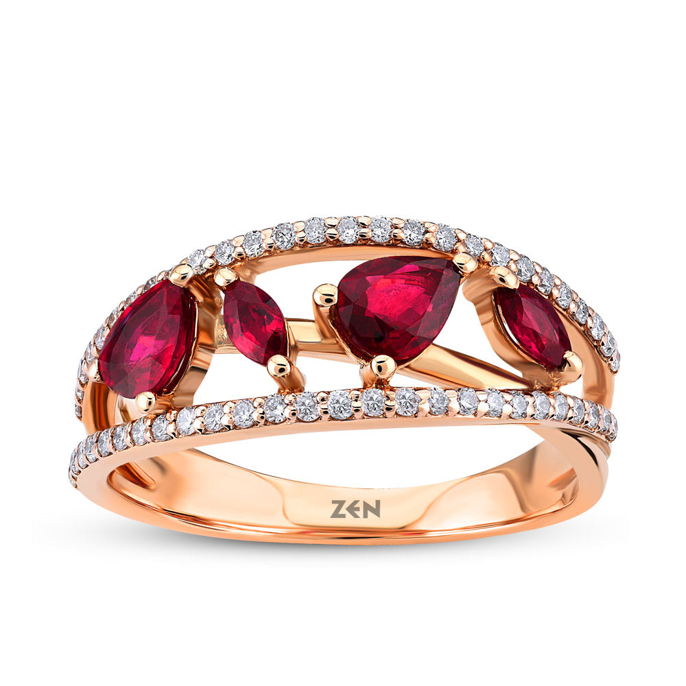 0.95 ct. Rubin Ring