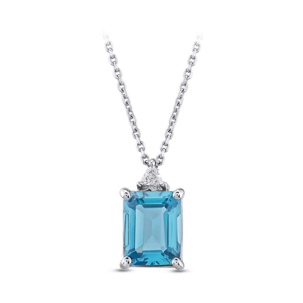 2.24 ct. Blauer Topas Halskette