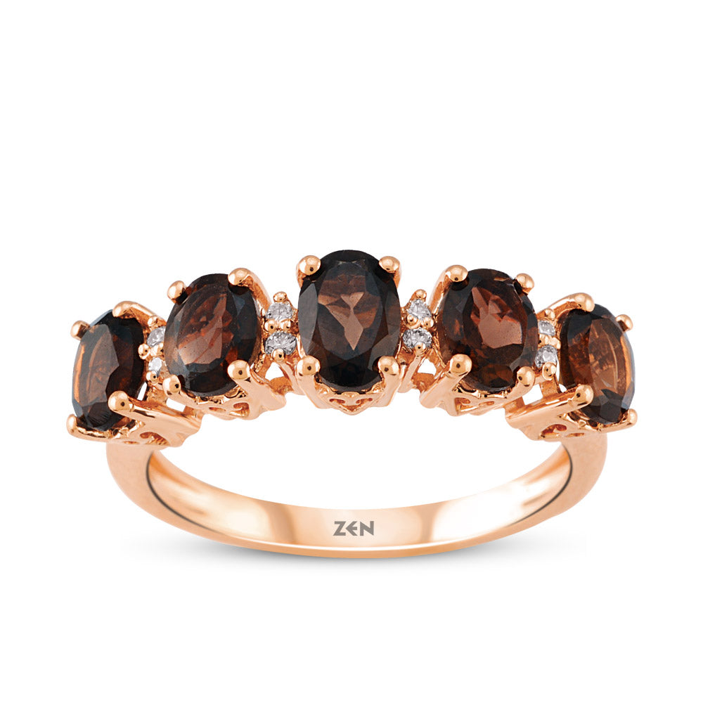 1.56 ct. Rauchquarz Ring