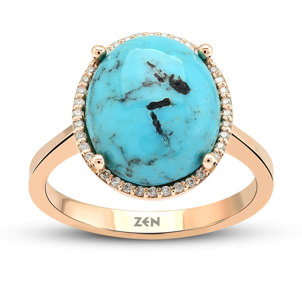 3.18 ct. Türkis Ring