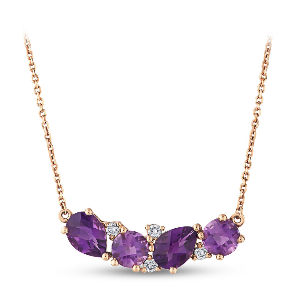 2.10 ct. Amethyst Halskette