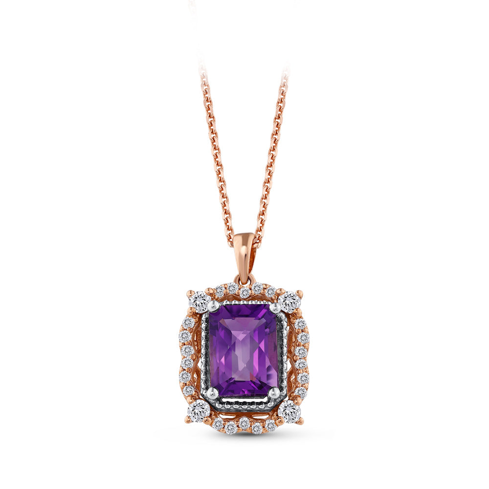 1.67 ct. Amethyst Halskette