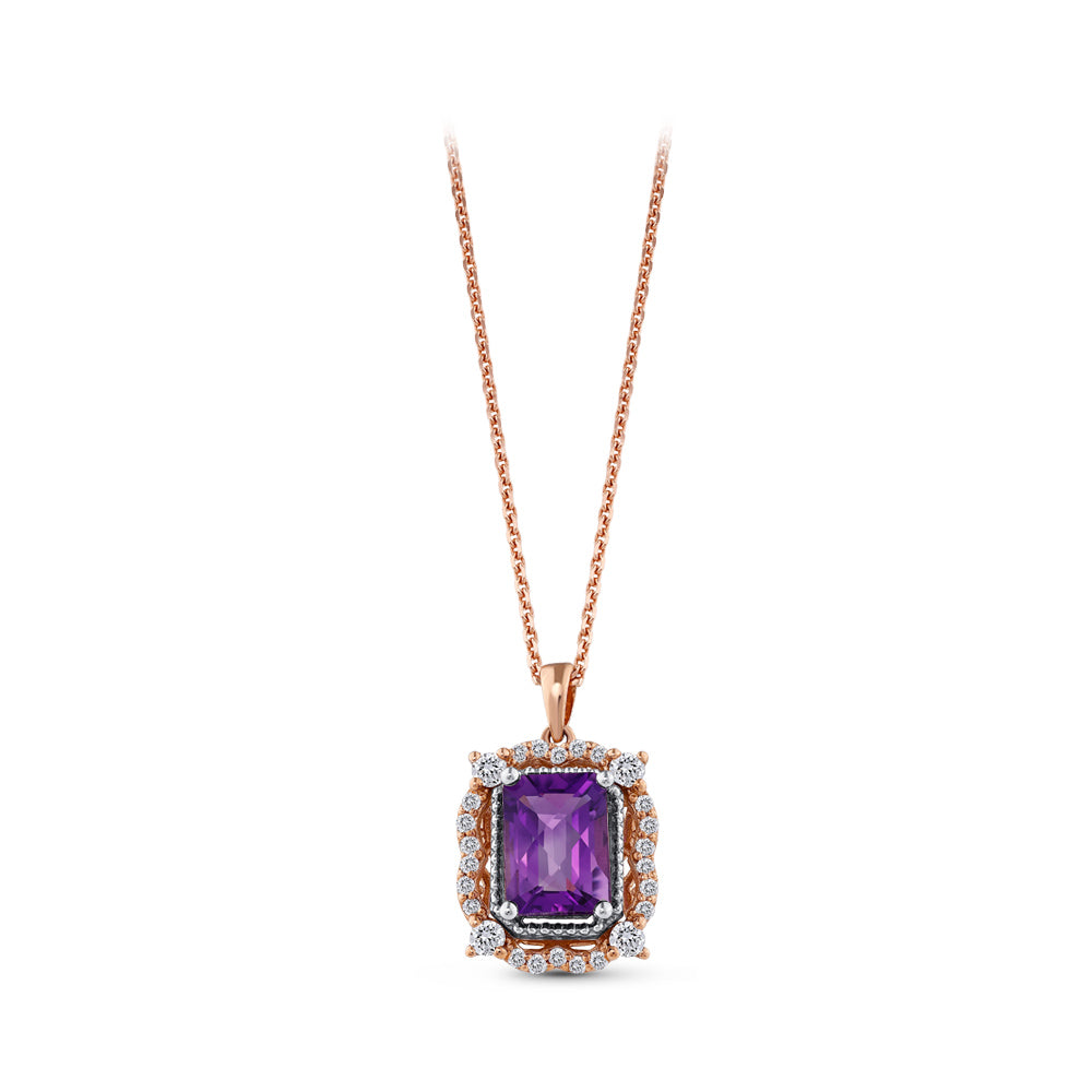 1.67 ct. Amethyst Halskette