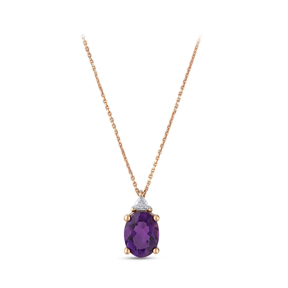 0.84 ct. Amethyst Halskette