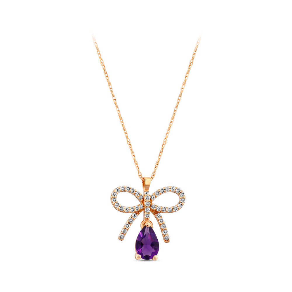 0.43 ct. Amethyst Halskette