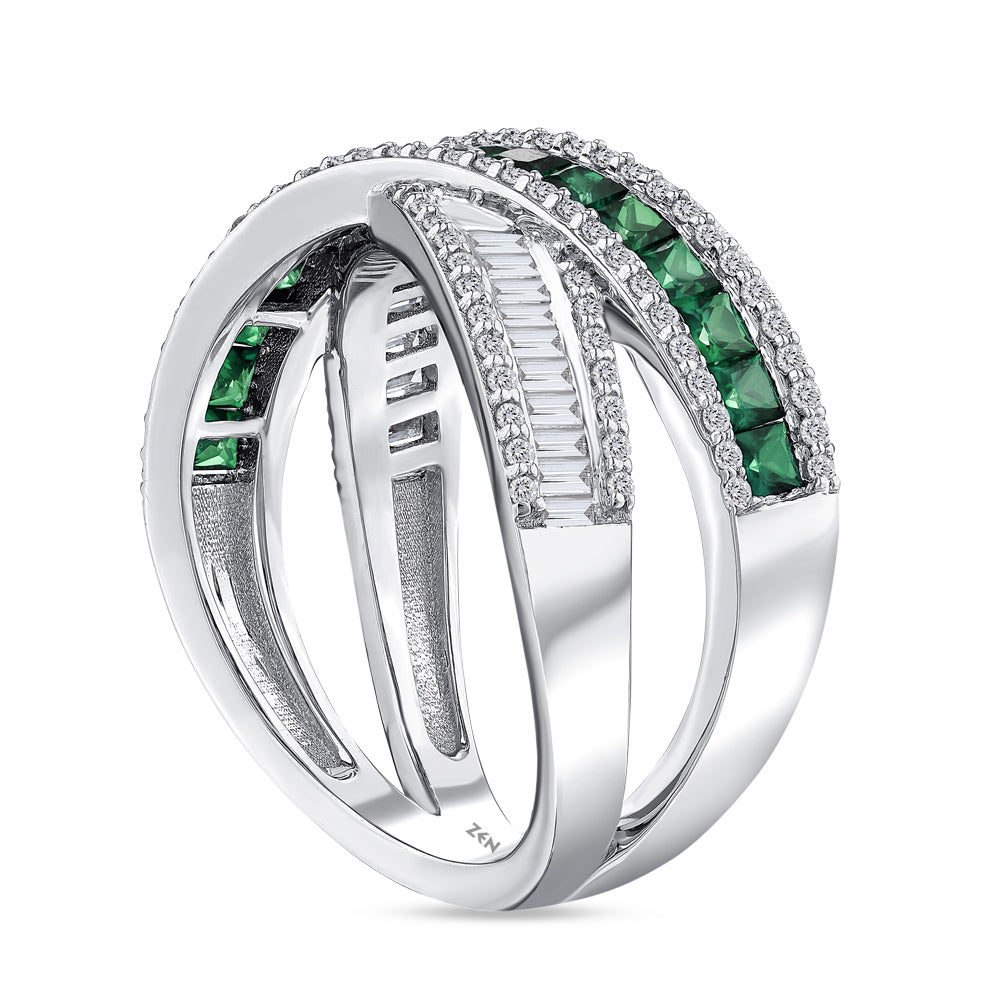 0.96 ct. Smaragd Ring