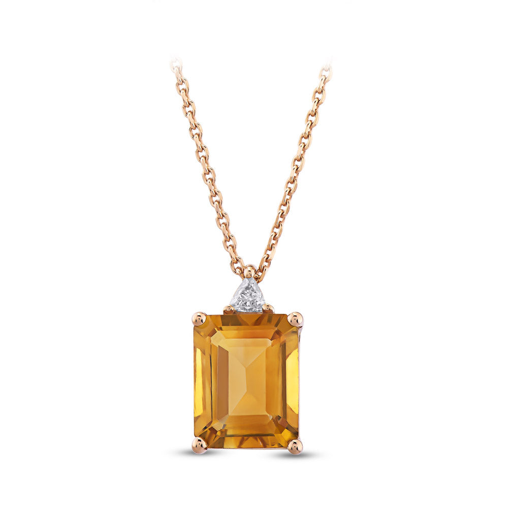 1.84 ct. Citrin Halskette