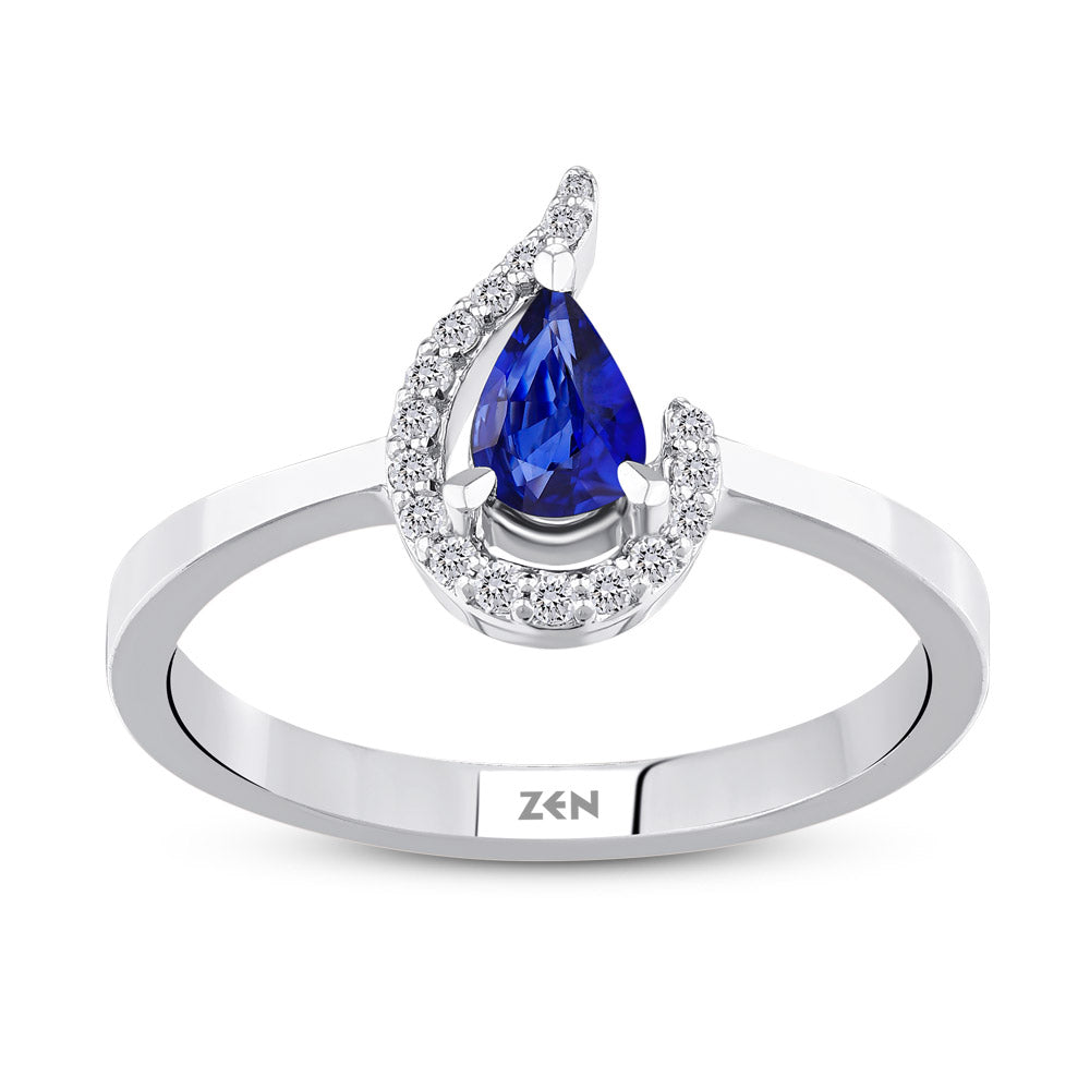0.36 ct. Saphir Ring