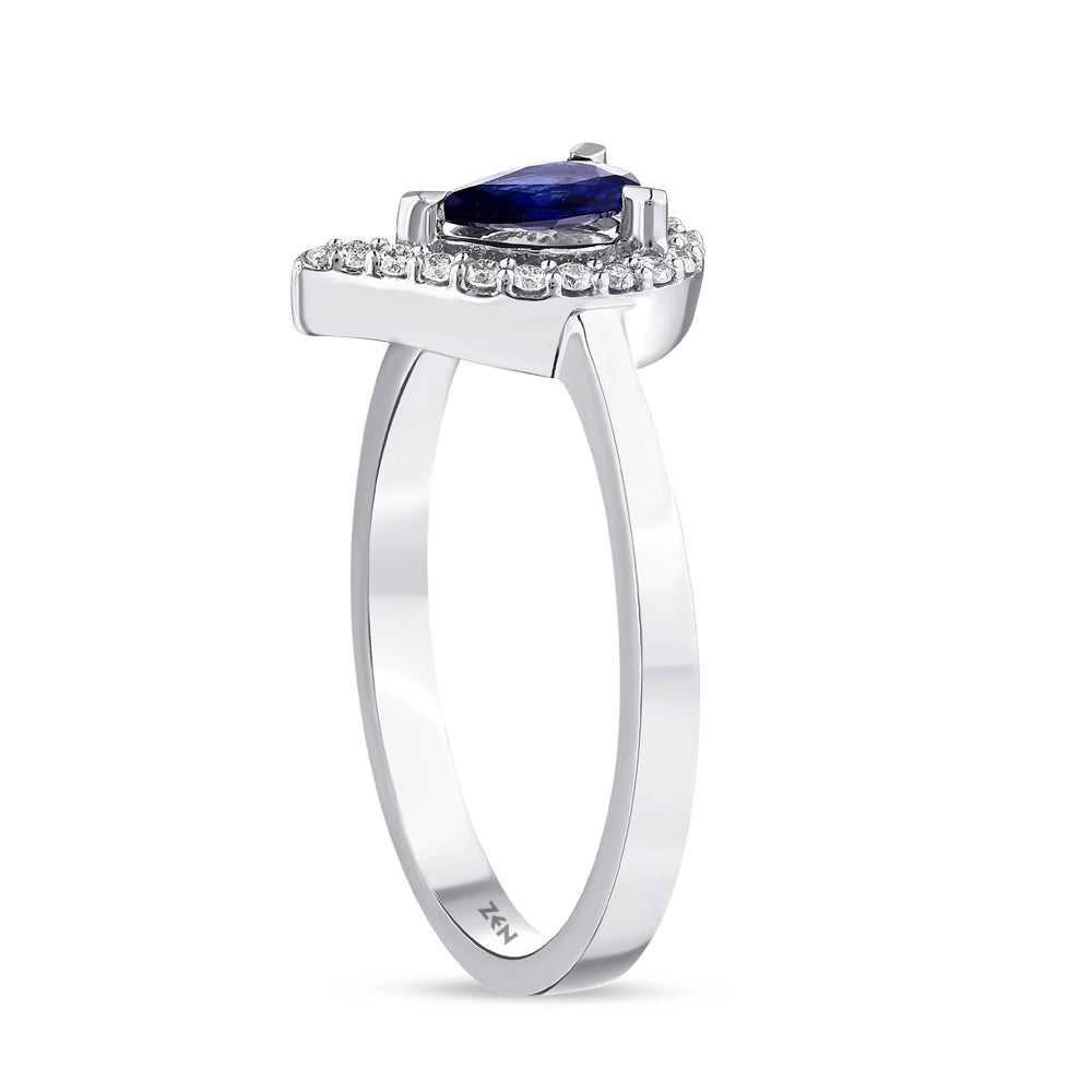 0.36 ct. Saphir Ring