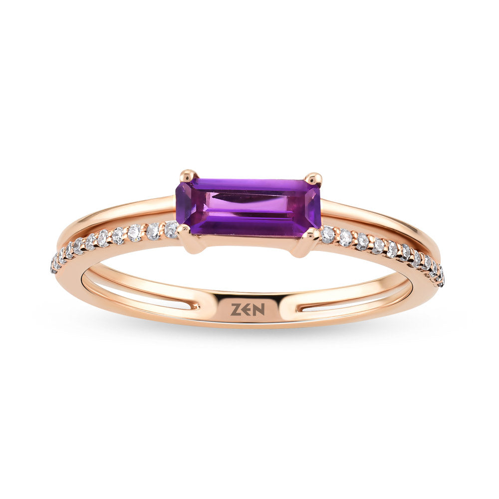 0.36 ct. Amethyst Ring