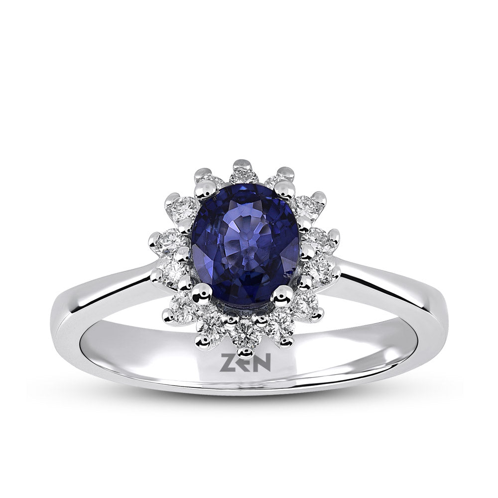1.05 ct. Saphir Ring