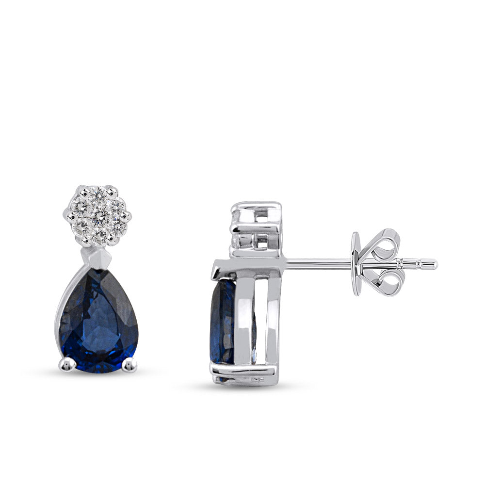 0.88 ct. Sapphire Stud Earrings