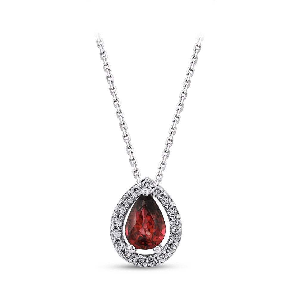 0.85 ct. Rubin Halskette