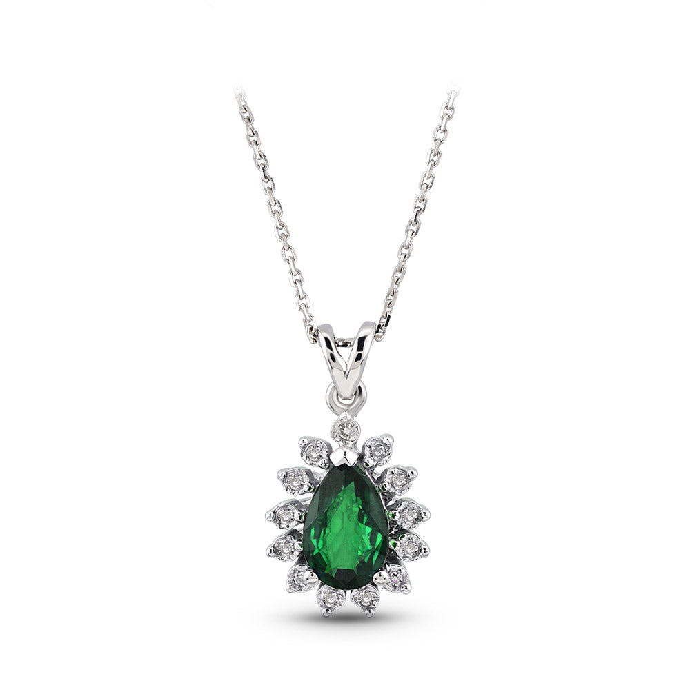 0.24 ct. Smaragd Halskette
