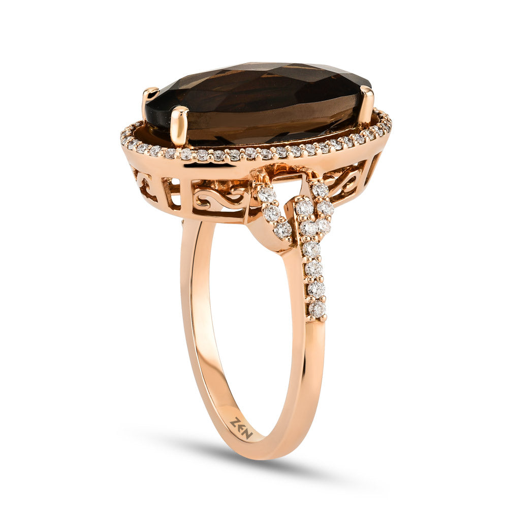4.31 ct. Rauchquarz Ring