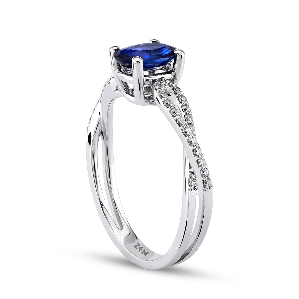 1.10 ct. Saphir Ring