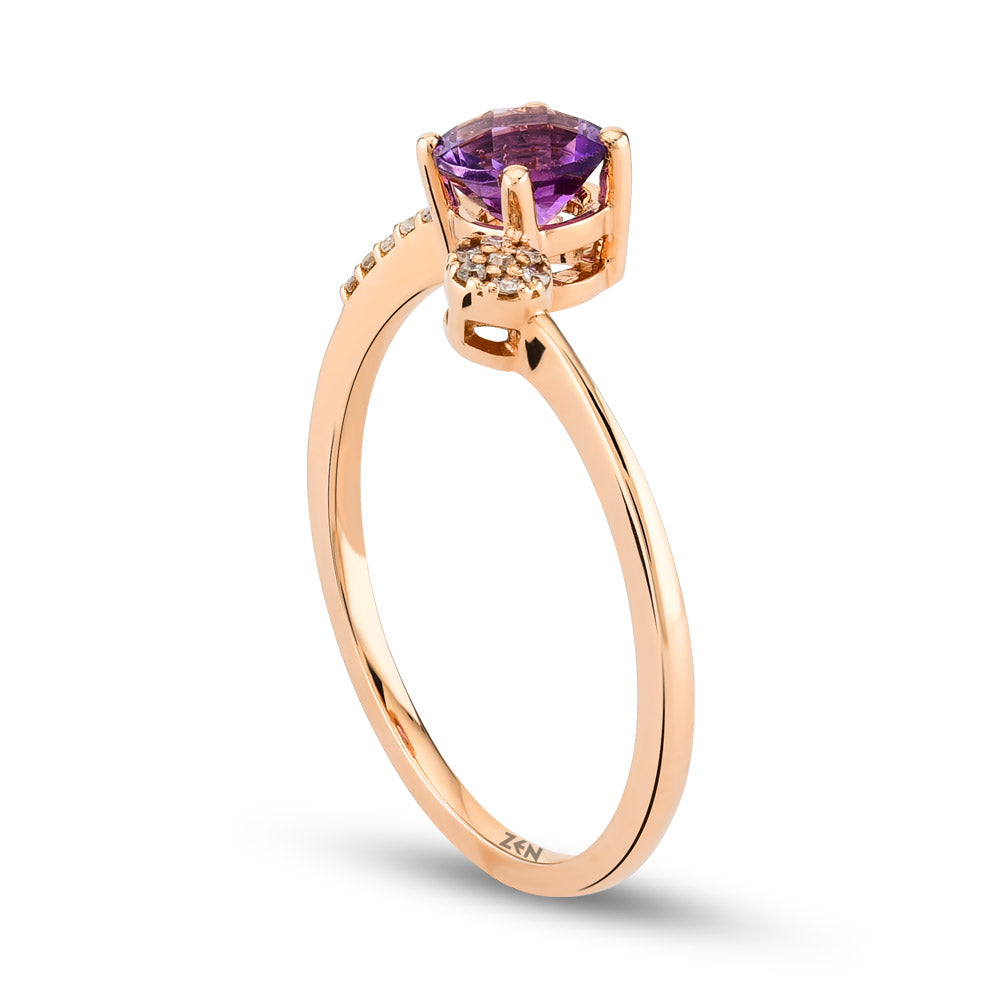 0.45 ct. Amethyst Ring