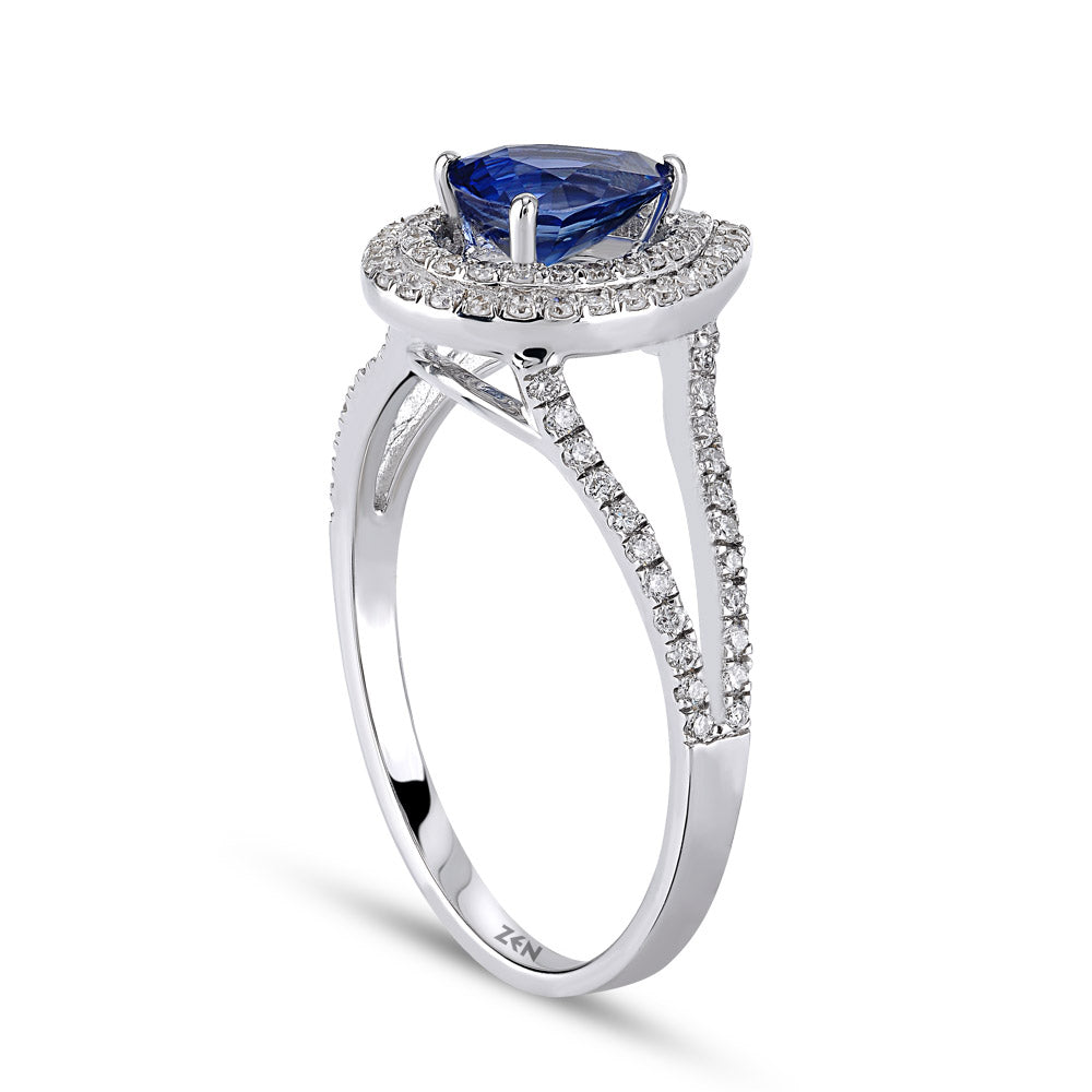 1.21 ct. Saphir Ring
