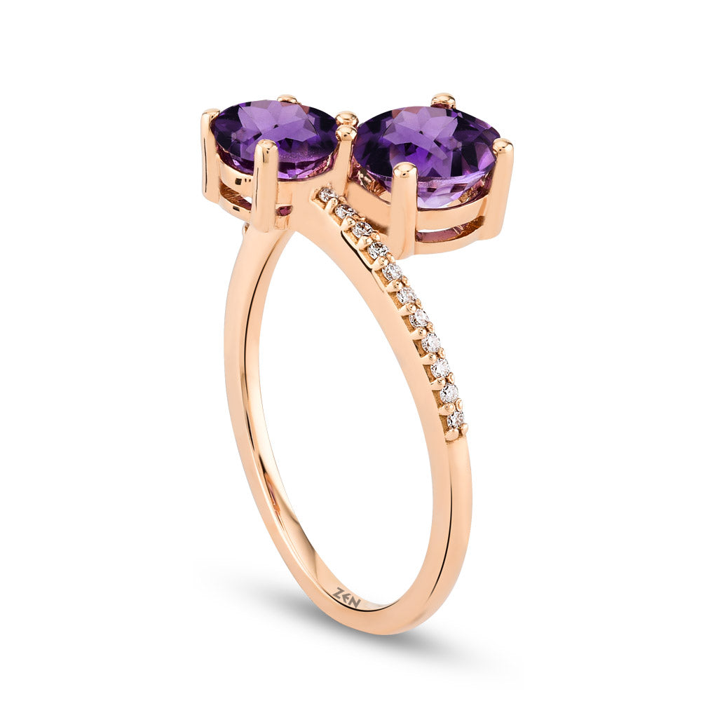 1.17 ct. Amethyst Ring