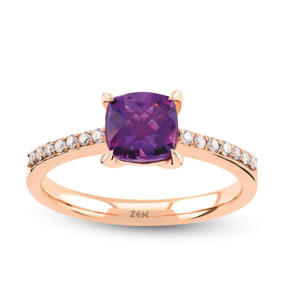 0.86 ct. Amethyst Ring