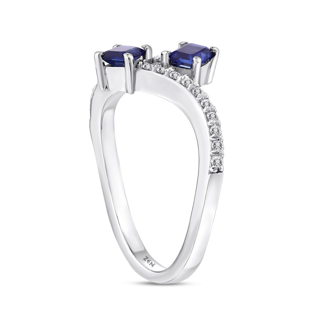 0.65 ct. Saphir Ring