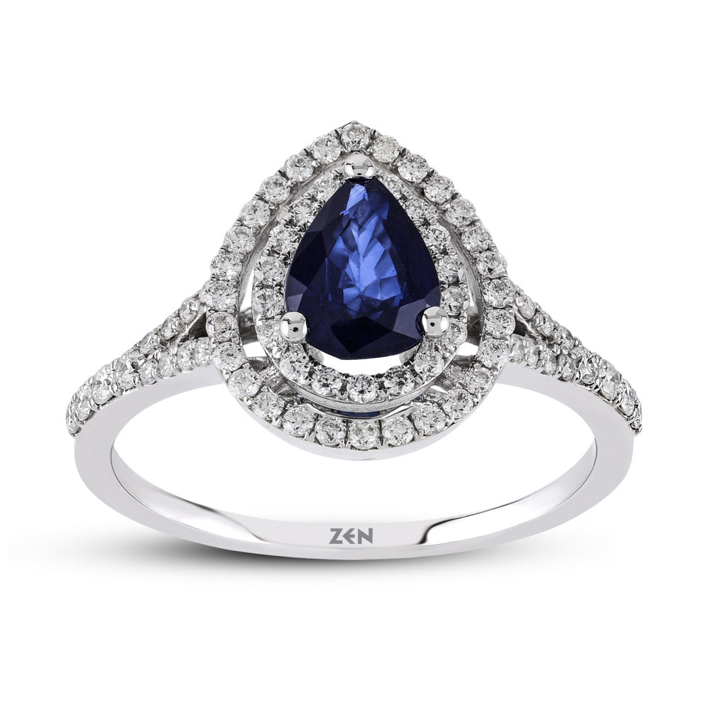 1.05 ct. Saphir Ring