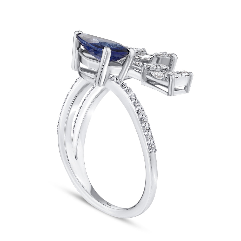 1.34 ct. Saphir Ring