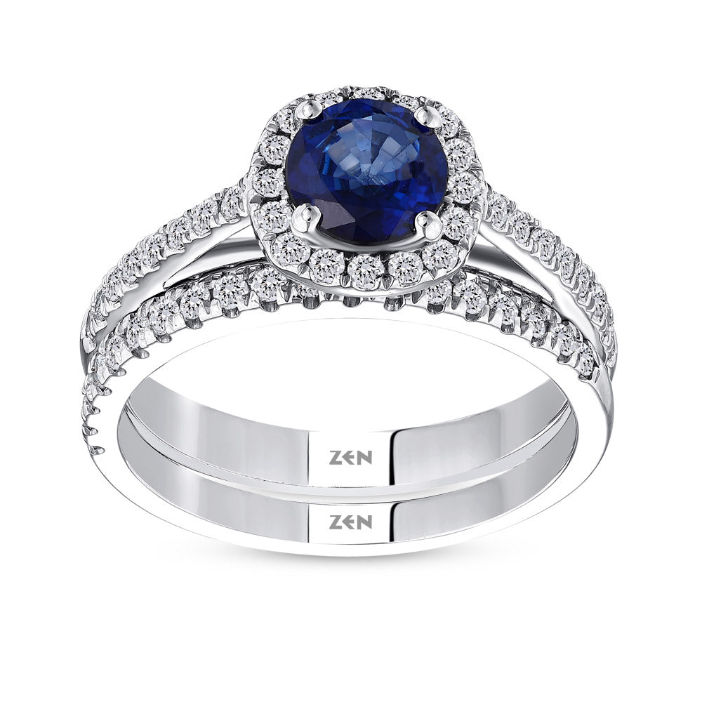 1.34 ct. Saphir Ring