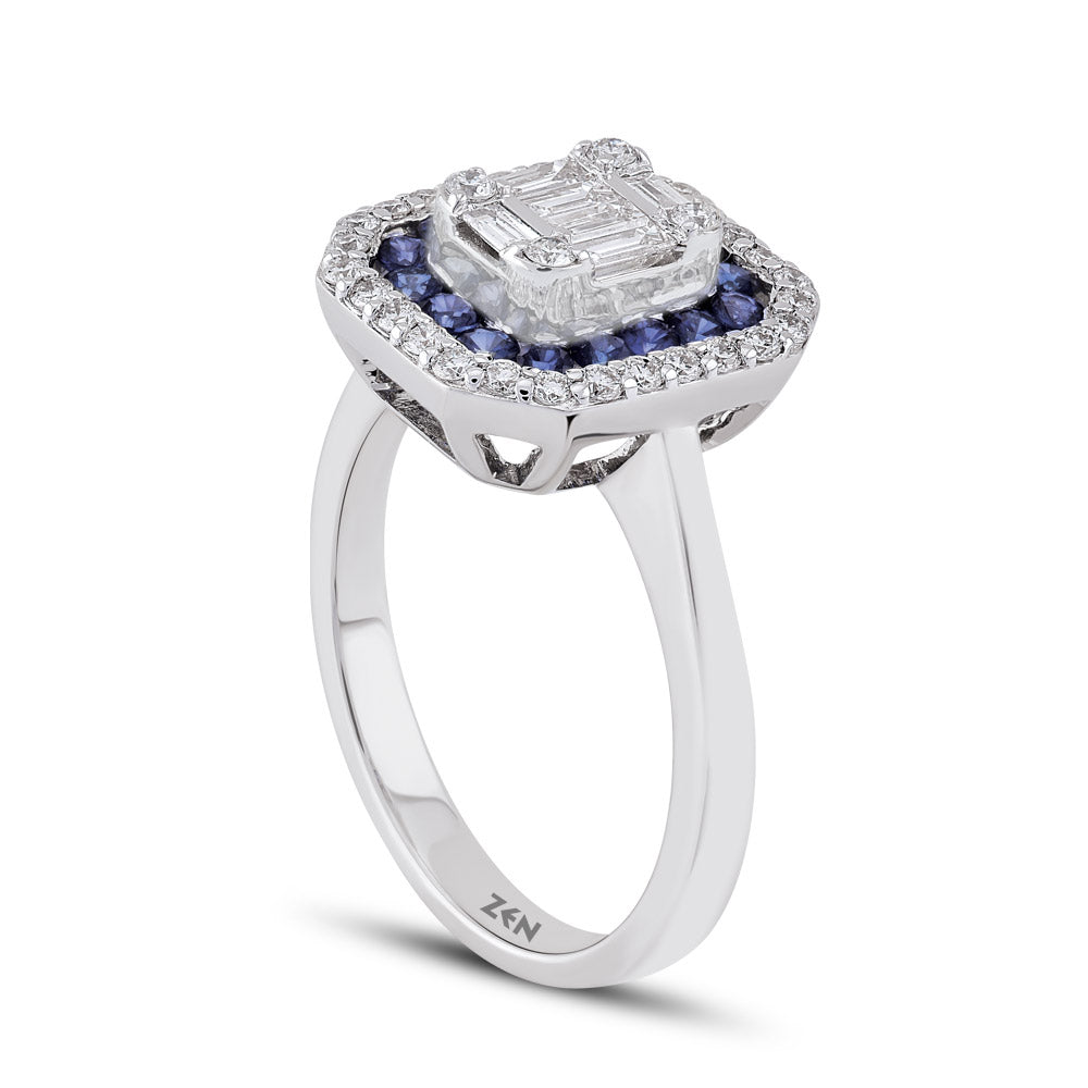0.94 ct. Saphir Ring