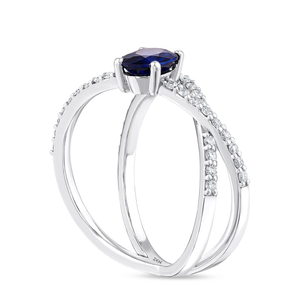 1.10 ct. Saphir Ring