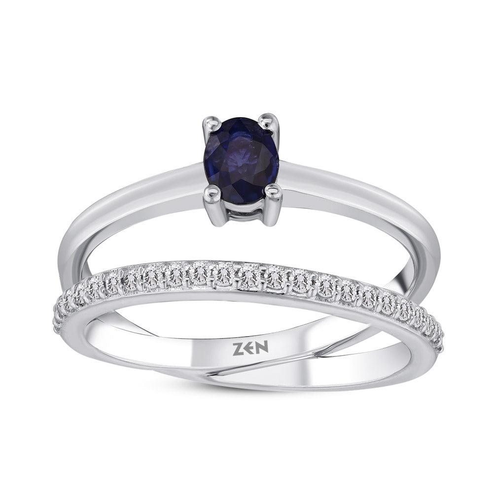 0.47 ct. Saphir Ring