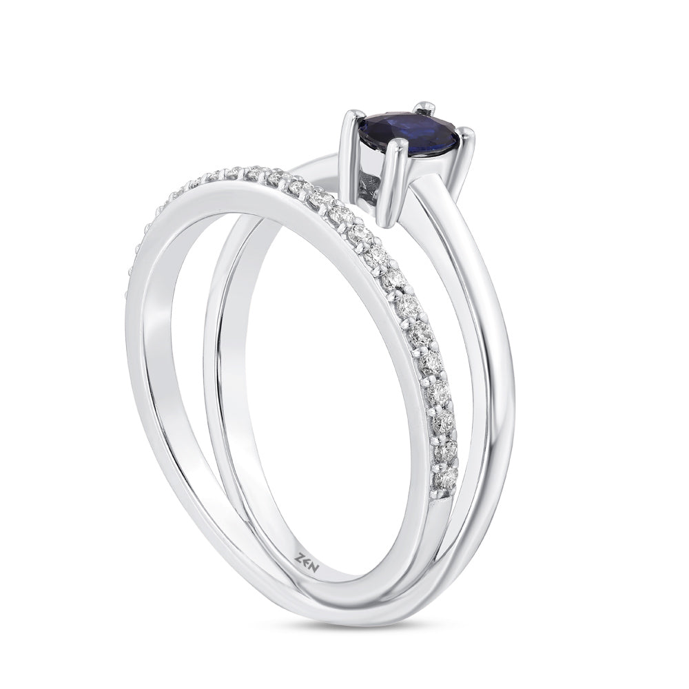 0.47 ct. Saphir Ring