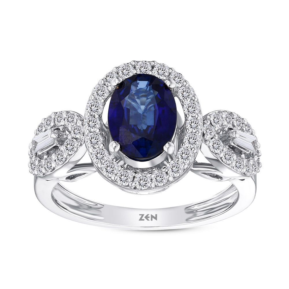 1.71 ct. Saphir Ring
