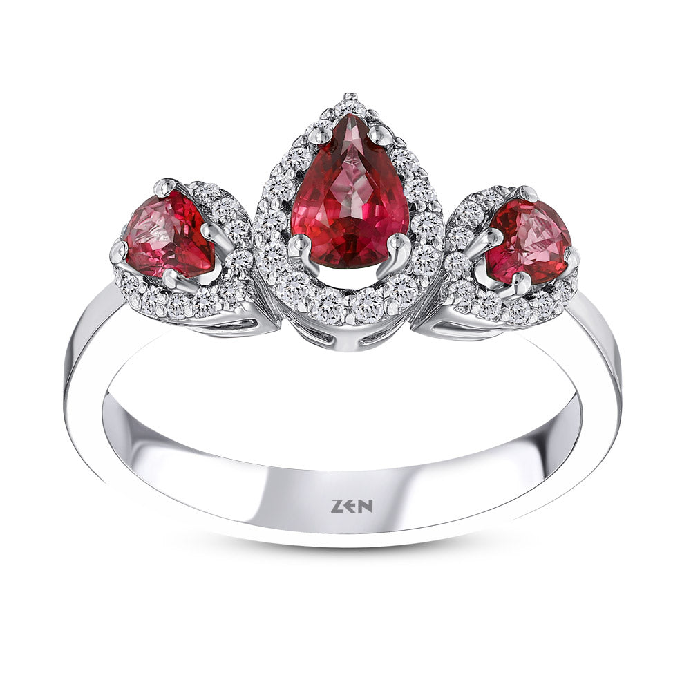 0.90 ct. Rubin Ring