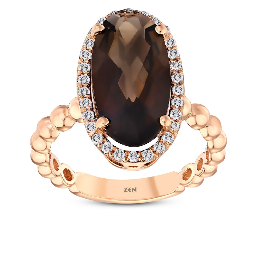 4.19 ct. Rauchquarz Ring