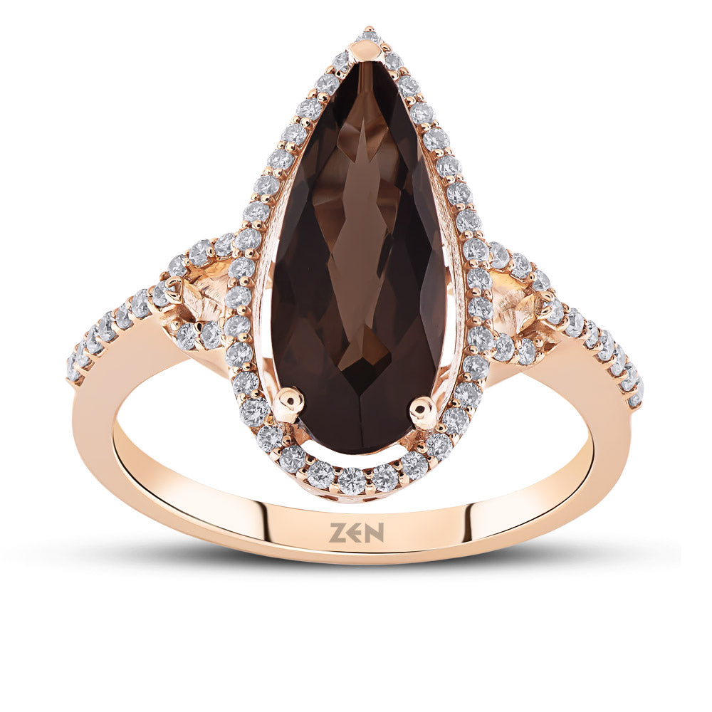 2.27 ct. Rauchquarz Ring